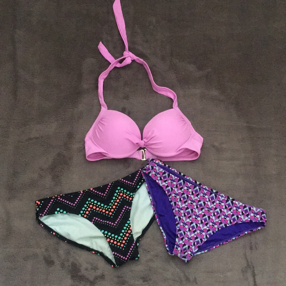 3 piece push up bikini